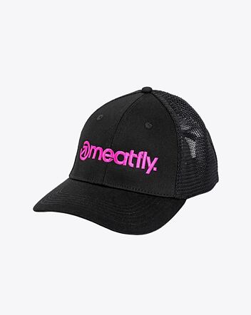 Kšiltovka Meatfly MF Logo Trucker, Magenta / Black