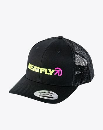 Kšiltovka Meatfly Percy Trucker Snapback, Lime / Black