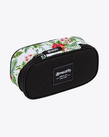 Pouzdro Meatfly Pencil Case, White Tropical