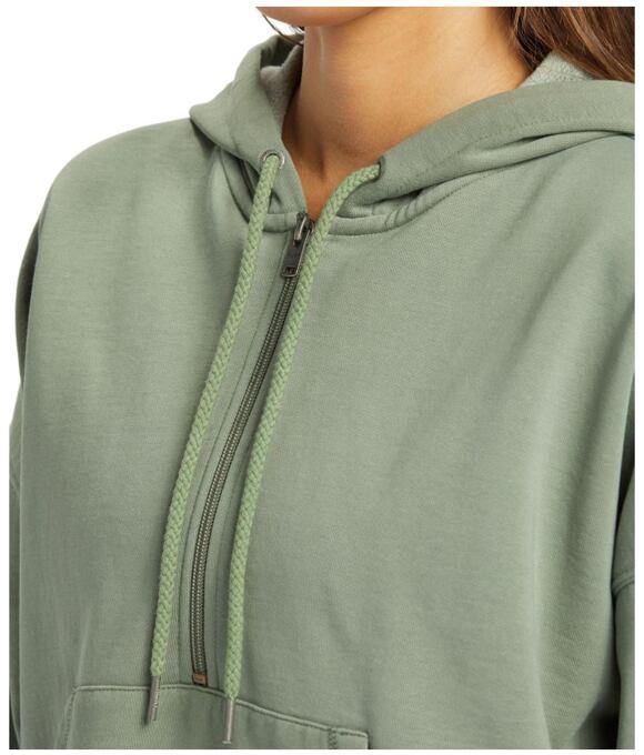 Dámská mikina Roxy Drakes Cove Half Zip, Agave Green