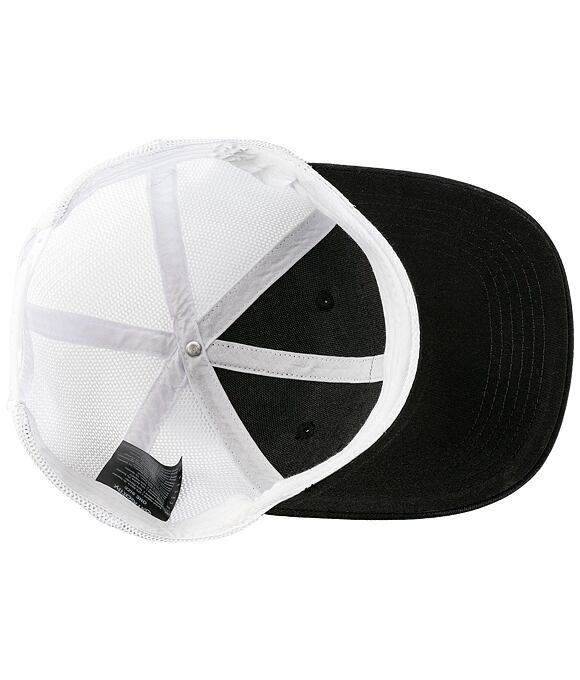 Kšiltovka Meatfly Caleb Trucker, Basic Logo White / Black