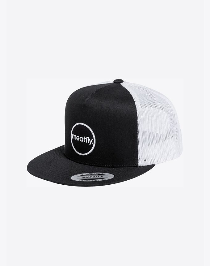 Kšiltovka Meatfly Nevil Trucker Snapback, Black