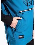 Pánská softshell bunda Meatfly Jax, Ocean Blue/Black